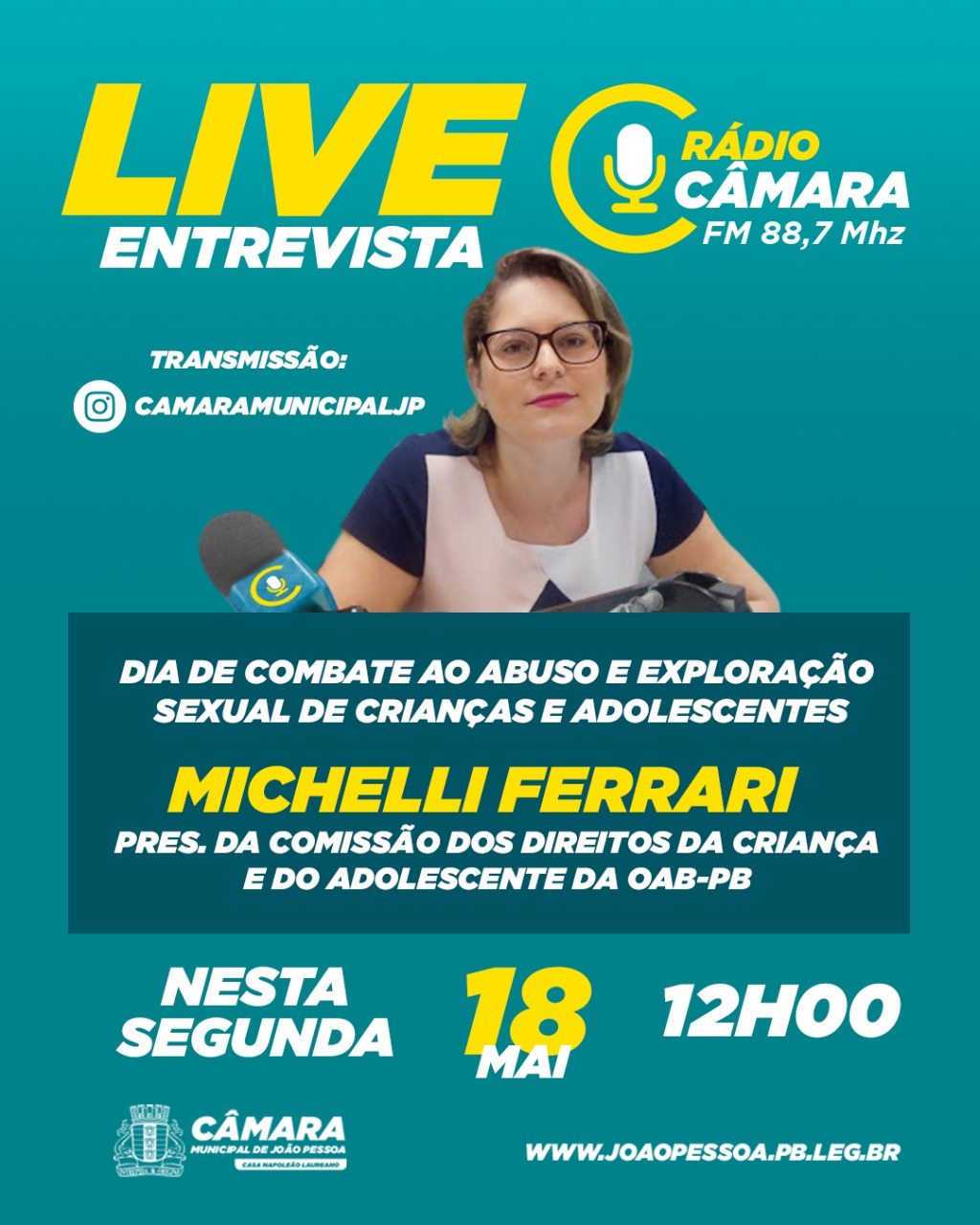 Câmara discute combate ao abuso e exploração sexual de crianças e adolescentes, em live nesta segunda-feira (18)