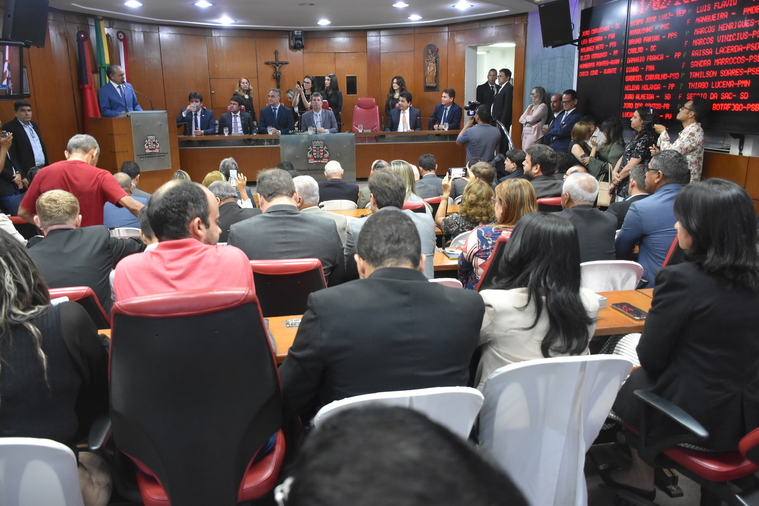 Câmara Municipal de João Pessoa inicia trabalhos legislativos de 2020 