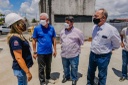 Prefeito interino visita obras do Parque das Águas e do Terminal de Integração do Valentina