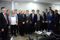 Presidente da CMJP recebe visita de promotores de Justiça e deputados estaduais